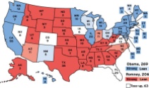 2012 electoral map